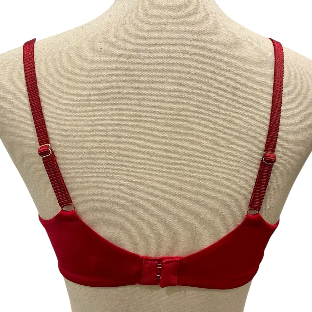 Le Mystere Allure Lace Unlined Red Bra - Picture 6 of 7
